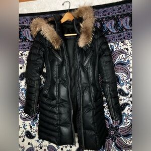 Bod & Christensen down raccoon fur puffer jacket S